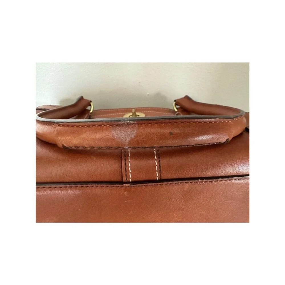 VTG Coach Hampton Acorn Leather Medium Carryall Tote Satchel 11047